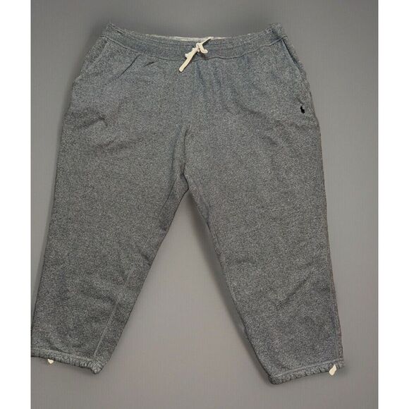 Polo Ralph Lauren Black Sweatpants Fleece lined Jogger Drawstring Mens 4XB 46x30 - Picture 1 of 5